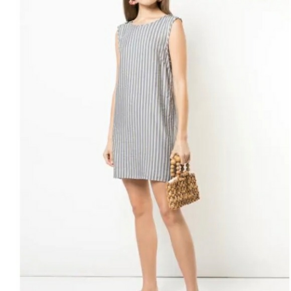 Onia Marina Mini Dress Denim Lirex Multi NWT